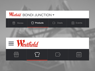 Westfield Responsive Menu