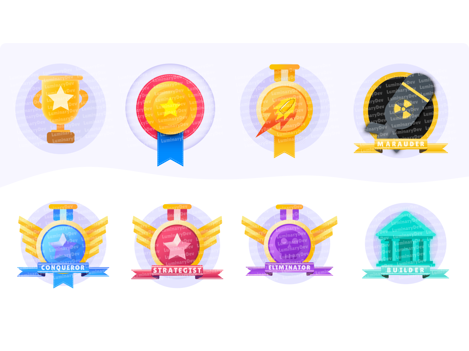 strategy-game-badges-by-luminary-on-dribbble