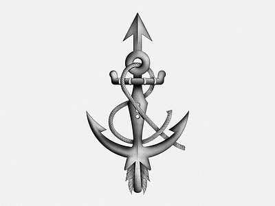 Arrow & Anchor anchor arrow photoshop tattoo