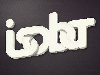 Isobar Typography photoshop typography