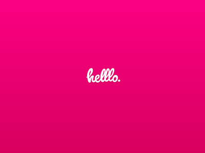 Hello dribbble. dribbble hello nik steele