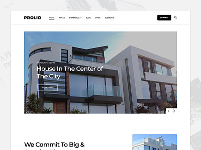 Prolio architecture portfolio web web design website wordpress