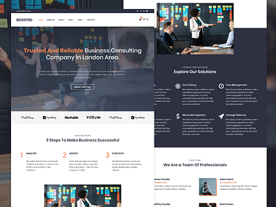 Boosted adobe xd business consultant web web design webdesign website wordpress