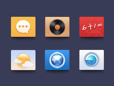 Design Competition icon music network ui weather