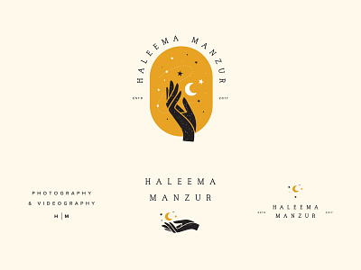 Haleema Manzur brand brand design brand identity branding branding design design graphic design hand illustration illustration logo logo design moon star
