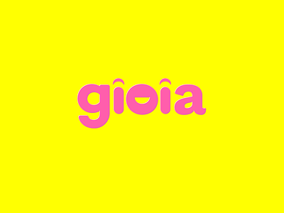Logo Gioia (joy) branding design emotions graphic illustration joy logo