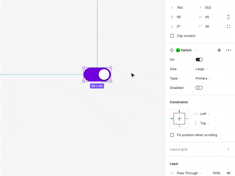 Switch design design system figma ui ux variable