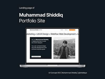 UI/UX Designer Portfolio Site designportfolio indonesia interfacedesign ui uiux uldesign webdesign