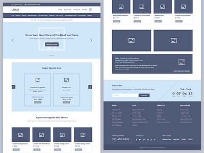 UX Flow | Wireframe for Ecommerce Website