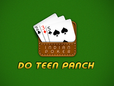 Do Teen Paanch App Logo 2 3 5 applogo cardgame do teen panch game indian pokar playing card