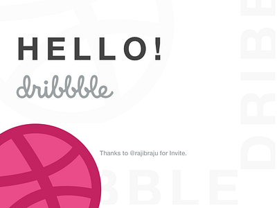 Hello Dribbble debut design dribbble inspiration invitation invite portfolio shot sketch type ui ux ux design