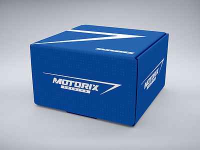 Motorix Premium Package blue box cardboard clean package packaging