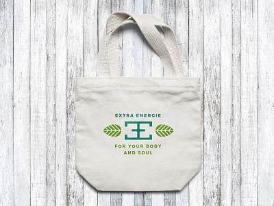 Extra Energie Canvas Bag Design bag bio canvas energy extra green leaf