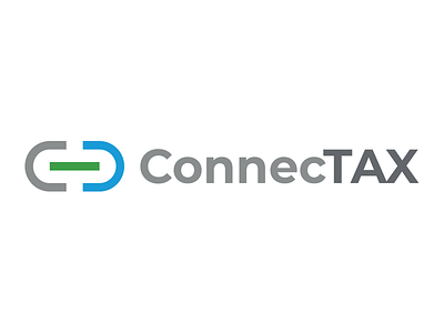 ConnecTAX Logo chain connect geometry grid logo minimalist