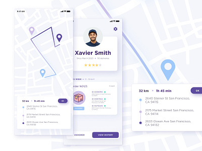 Delivery app delivery delivery app figma ios map navigation prototype ui design ui ux user experience user interface user profile