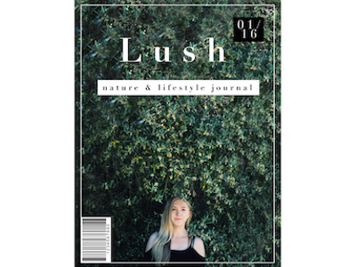Lush Magazine Cover magazine product design