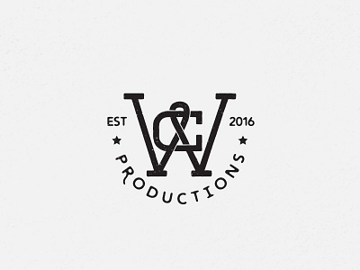 WC Productions concert country graphic design identity letter logo mark monogram music symbol texas wc