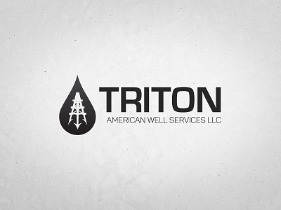 Triton Well Services branding graphic design identity logo mark oil symbol trident