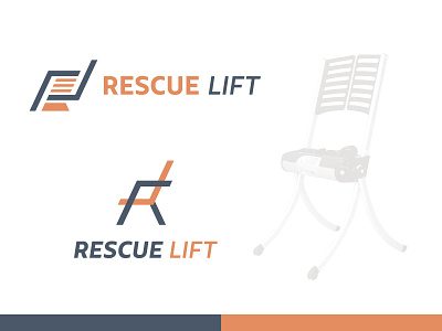 Rescue Lift branding chair design graphic design houston identity lift logo mark