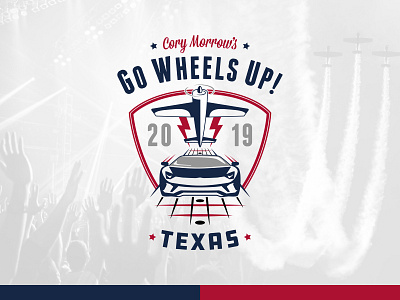 Go Wheels Up air show branding car show country music design graphic design identity illustration logo mark music music festival texas vector
