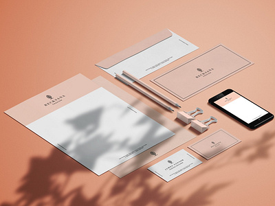 Stationary Mockup with Shadow #4 app branding design graphic design illustration logo typography ui ux vector