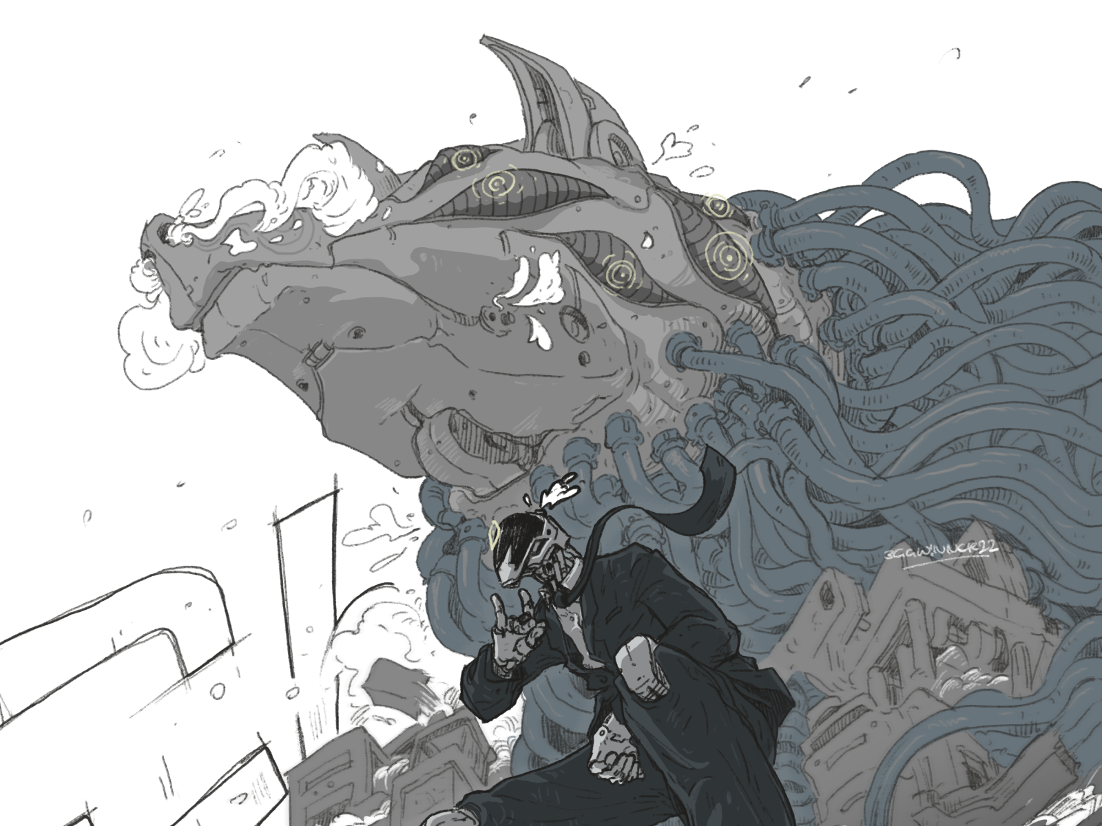 Chainsawman (KON!) Robot Version by Eggwinner on Dribbble