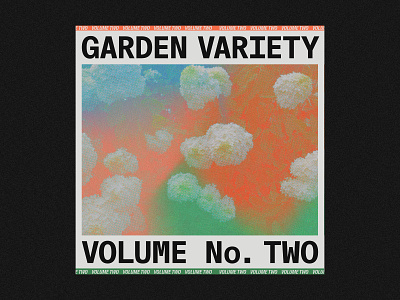 Garden Variety Volume 02 artwork garden variety music playlist typography