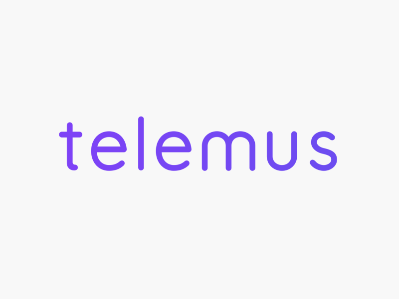 Telemus Logo after effect animated logo animation clean eyes face facial recognition frame fun futuristic logo logo design minimal modern personal purple voice recognition
