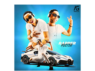 Rapper poster design banner banner design burger post car poster design graphic design heavy car illustration poster poster design rapper rapper design rapper poster social media post sports car