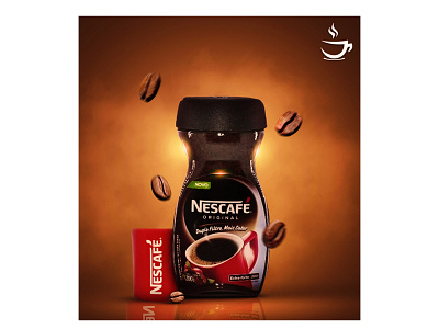 Poster design for nescafe