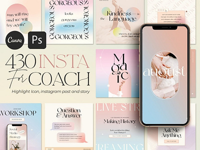 Instagram Gradient Coach  CANVA PS