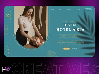 Divine Hotel and Spa UI branding color scheme cross browser compatibility design figma front end development graphic design hotel and spa hotel design illustration logo mobile friendly navigation responsive design search engine optimization (seo) spa design typography ui uiux webdesign