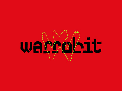 WARROBIT. branding graffiti logo logo design music rapper stencil typography