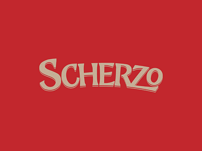SCHERZO beer brand branding brewery logo traditional
