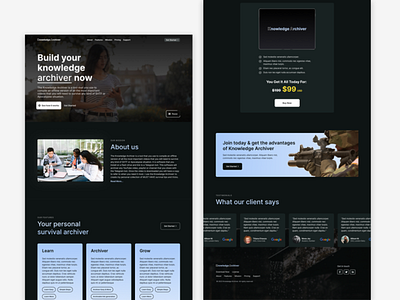 Knowledgearchiver- Your personal survival archiver app branding design graphic design illustration logo typography ui ux vector