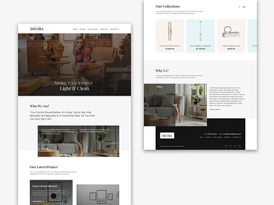 Decora- Make your interior Light & Clean app branding design graphic design illustration logo typography ui ux vector