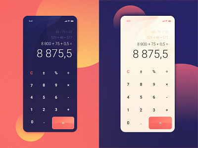 Calculator Dark & Light mode