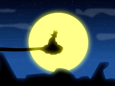 Goku Cloud At Night