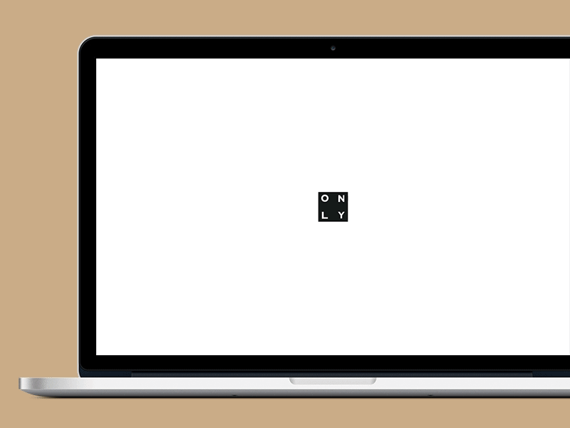 Only wip animation estate minimal site web