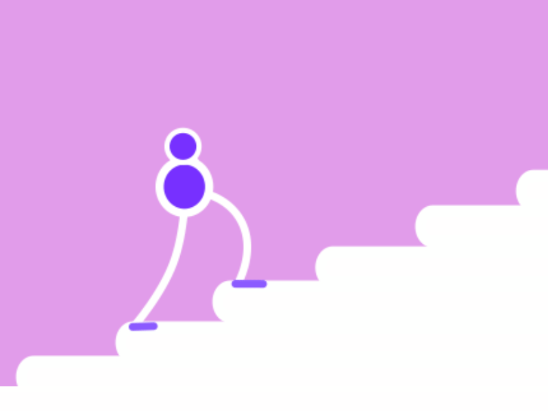 004 - A Long Way Up !! 2d after effects animation daily debut design gif motion graphics simple