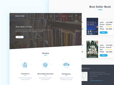 Book Store Landing Page