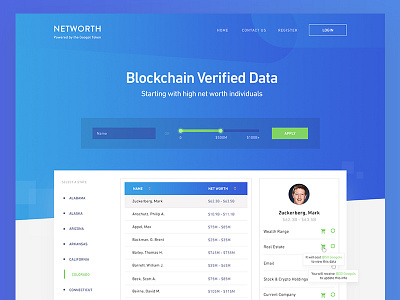 Networth Redesign - Homepage