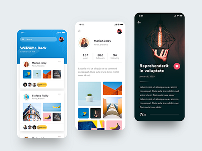 Photographer + profile app app branding design minimal ui ux