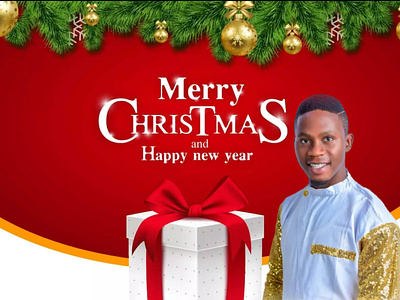 Merry Christmas and happy new year graphic design