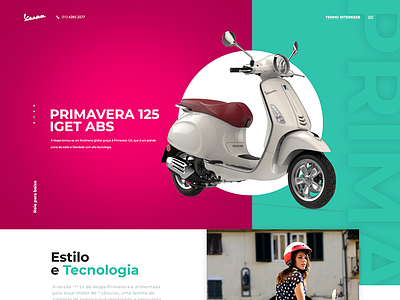 Landing Vespa Primavera 125 800 landing page