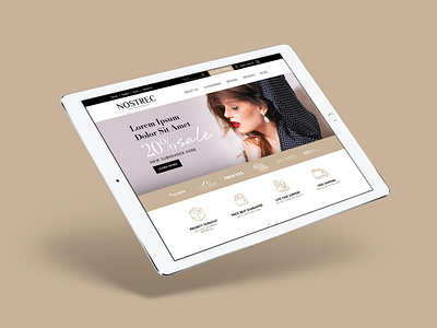 Nostrec Web Design branding design digital graphic interface layout mockup online ui web webdesign website