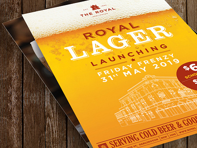 Royal Lager Flyer Design