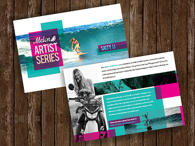 Melon Artist Series | Flyer Card Design brochure card design flyer graphic print