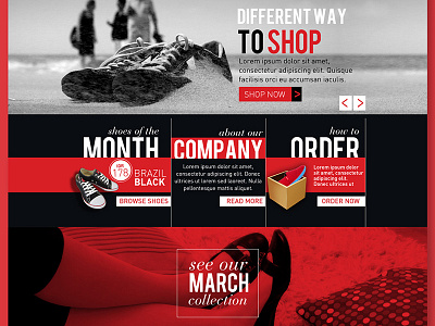 Shoes Company | Webdesign design digital graphic interface mockup online shoes ui web webdesign website