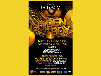 Legacy Bar | Flyer Design billboard composition cool digital flyer graphic layout legacy print